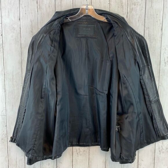 Avanti Genuine Leather Black Full Zip Stand Up Collar Jacket Women's Size XLarge - Picture 9 of 13